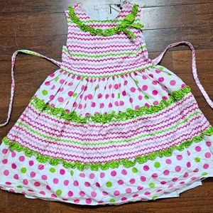 "Rare Editions", Size 5t, Green and pink.